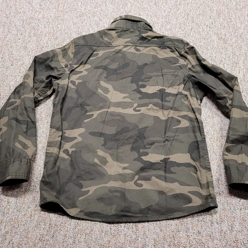 Abercrombie & Fitch Jacket Mens Large Woodland Camo Military Cruel Wolf‎ Muscle